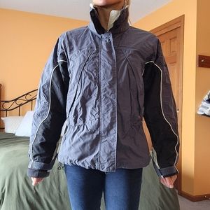 COLUMBIA Ski Jacket 3-in-1 Black and Gray, Womens Size Medium
